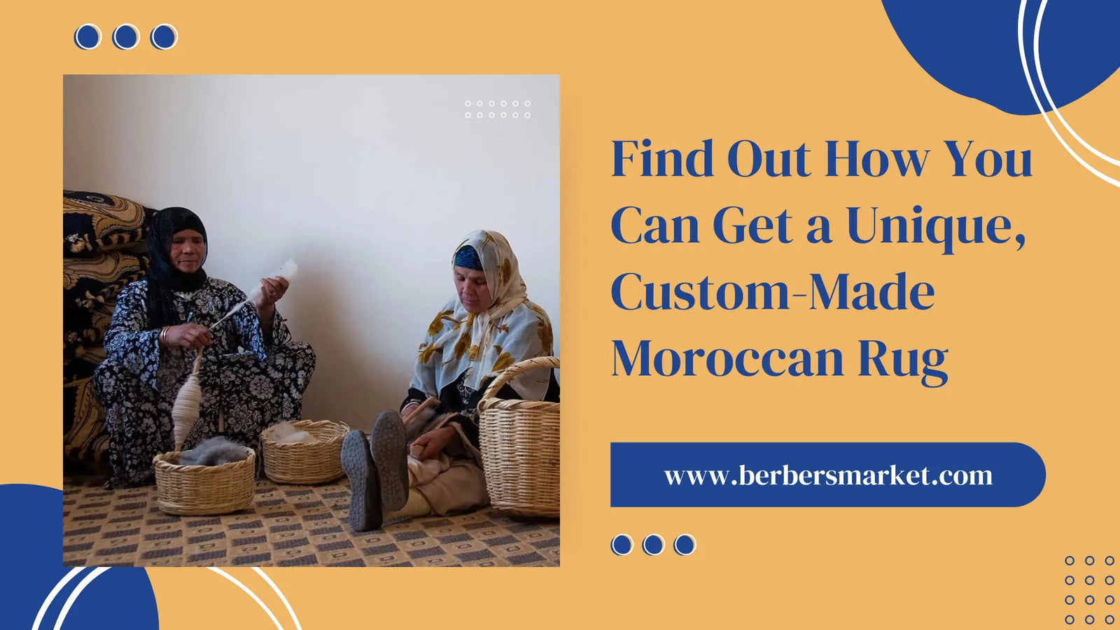 Handmade Moroccan rugs encyclopedia blog posts banner for desktop
