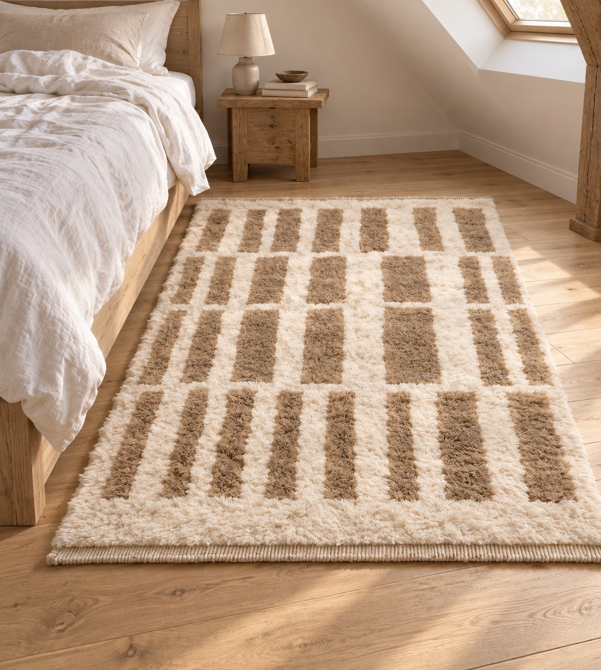 M-5012 Beni Mrirt shag wool rug — room styling inspiration