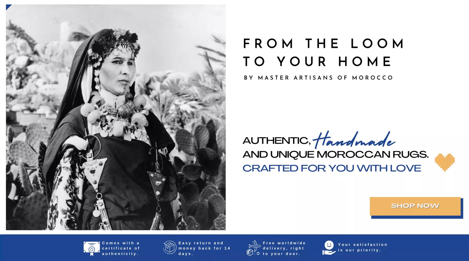 Moroccan rugs for sale by master artisans of Morocco