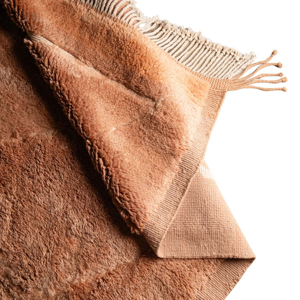 Handmade Moroccan Wool Rug Gold Ivory – Autumn Haze - Berbers Market