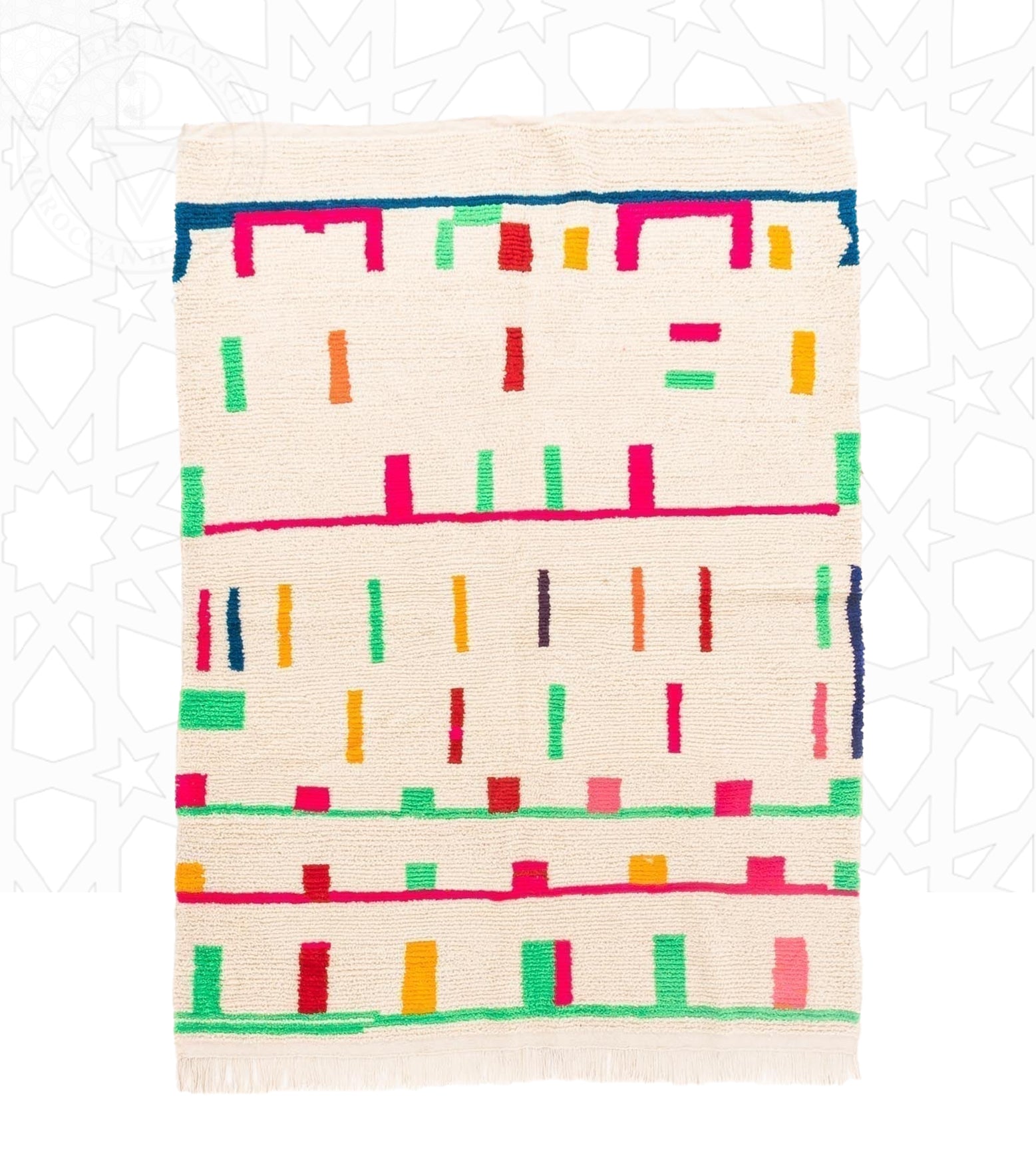 Azilal colorful Moroccan area rug - Berbers Market