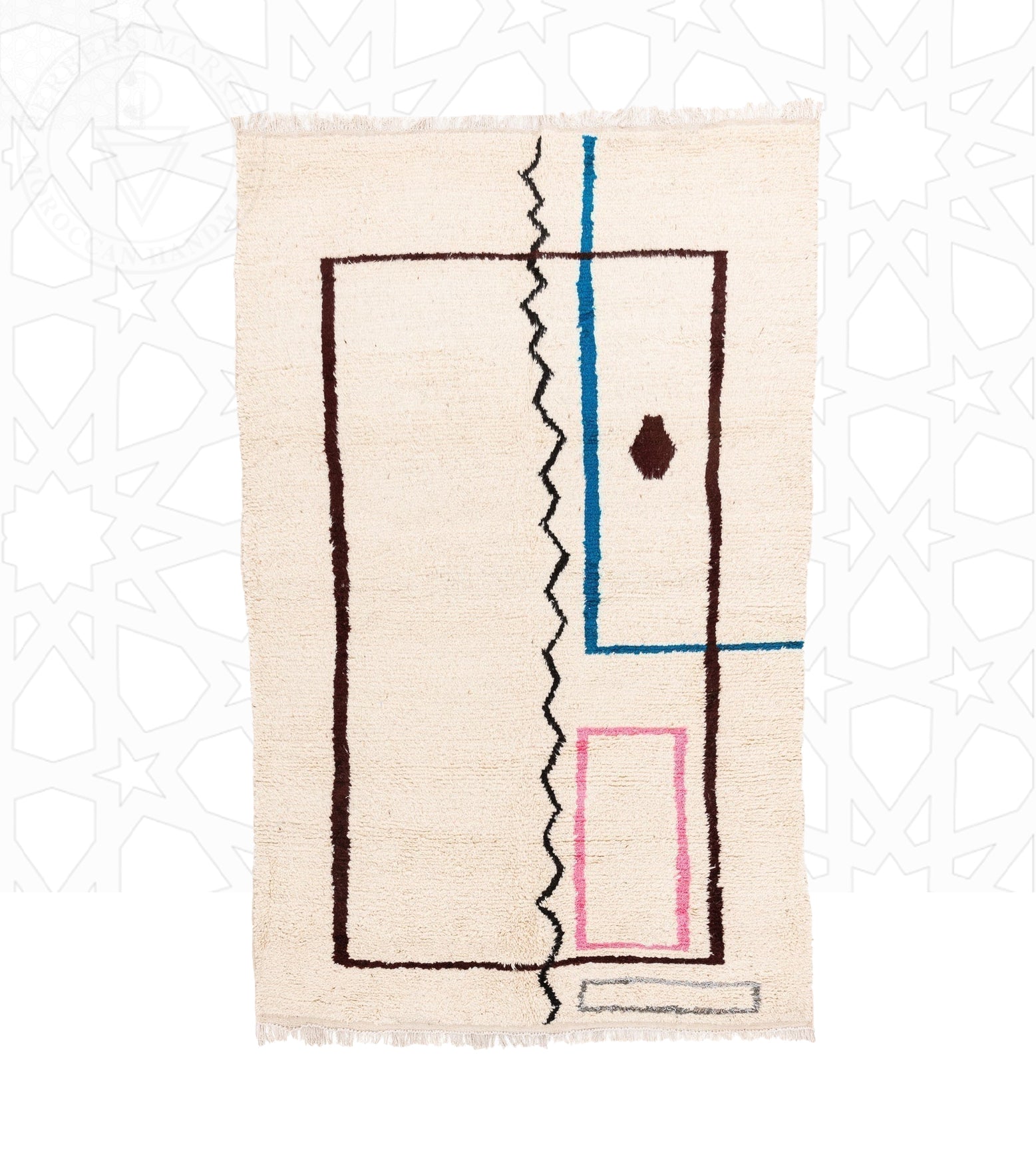 Azilal Moroccan area art rug - Berbers Market