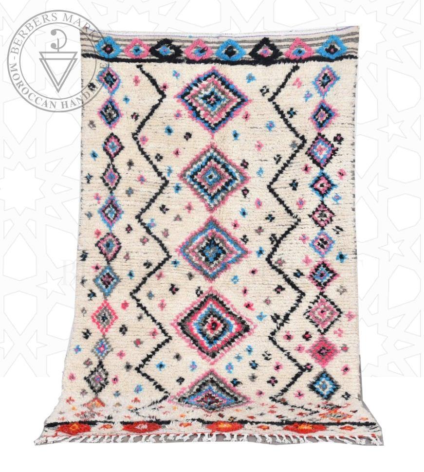 Azilal Moroccan Vintage Berber 3x5 feet newest Rug, Moroccan Vintage Rug.