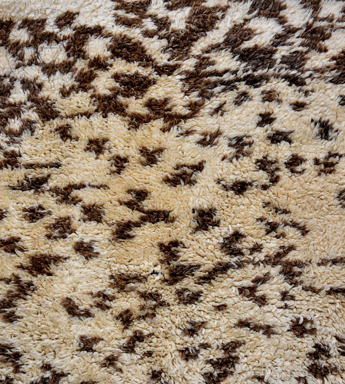 Beni ourain freckle shag Moroccan rug - 5.8 x 9.05 ft / 175 x 275 cm - Berbers Market