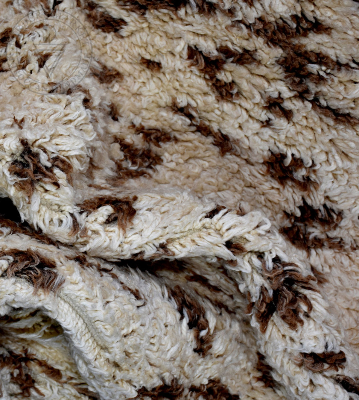 Beni ourain freckle shag Moroccan rug - 5.8 x 9.05 ft / 175 x 275 cm - Berbers Market