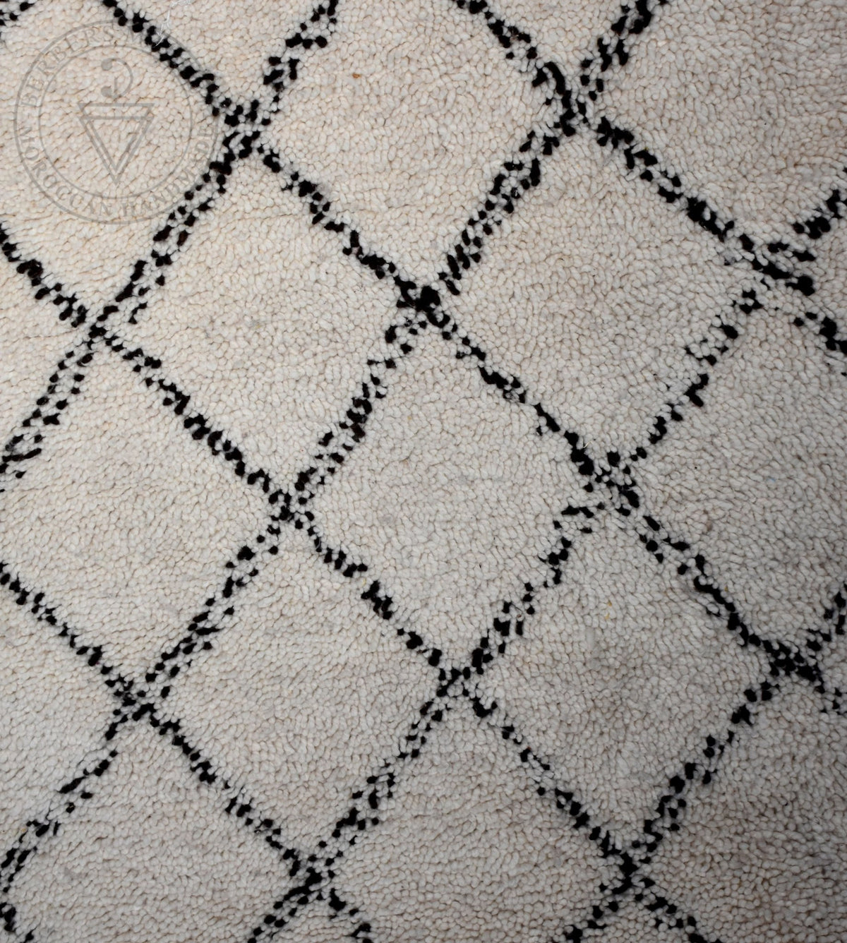 Beni ourain Moroccan rug - 3.3 x 5.1 ft / 100 x 155 cm - Berbers Market