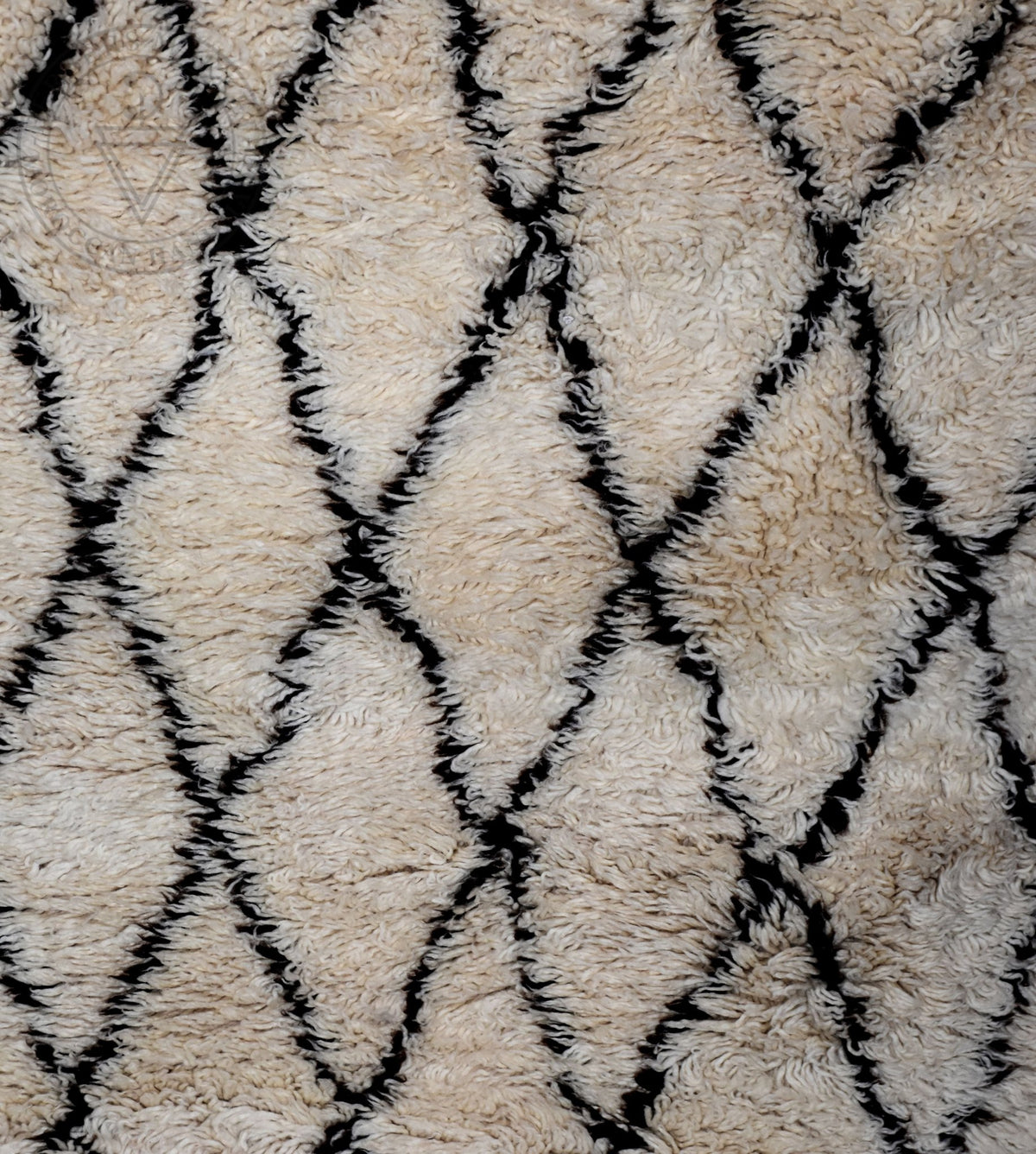 Beni ourain Moroccan rug - 3.8 x 5.3 ft / 115 x 160 cm - Berbers Market