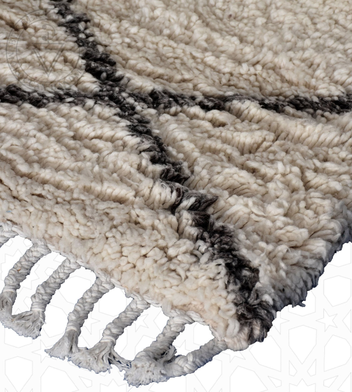 Beni ourain Moroccan rug - 3.9 x 5.74 ft / 120 x 175 cm - Berbers Market