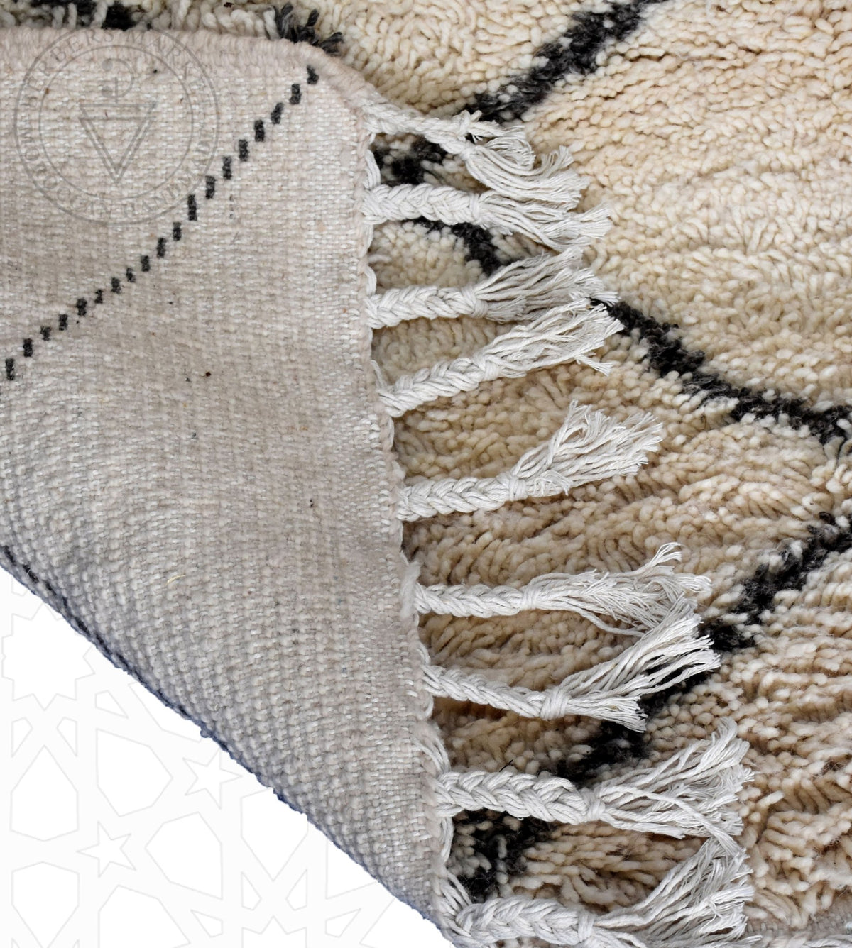 Beni ourain Moroccan rug - 3.9 x 5.9 ft / 120 x 180 cm - Berbers Market