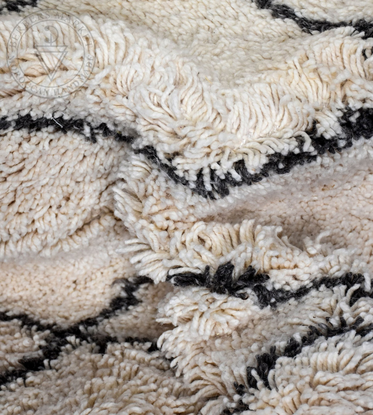 Beni ourain Moroccan rug - 3.9 x 5.9 ft / 120 x 180 cm - Berbers Market