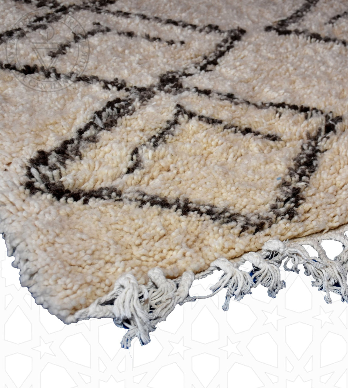 Beni ourain Moroccan rug - 4 x 6 ft / 120 x 180 cm - Berbers Market