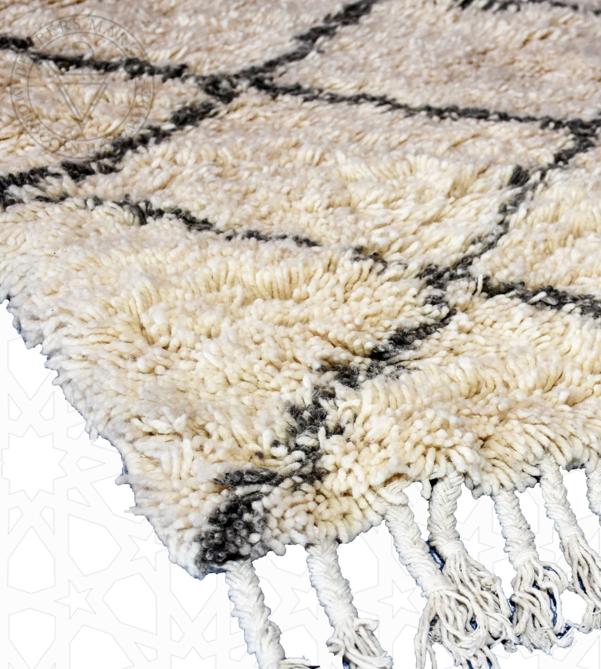 Beni ourain Moroccan rug - 4 x 6 ft / 120 x 180 cm - Berbers Market