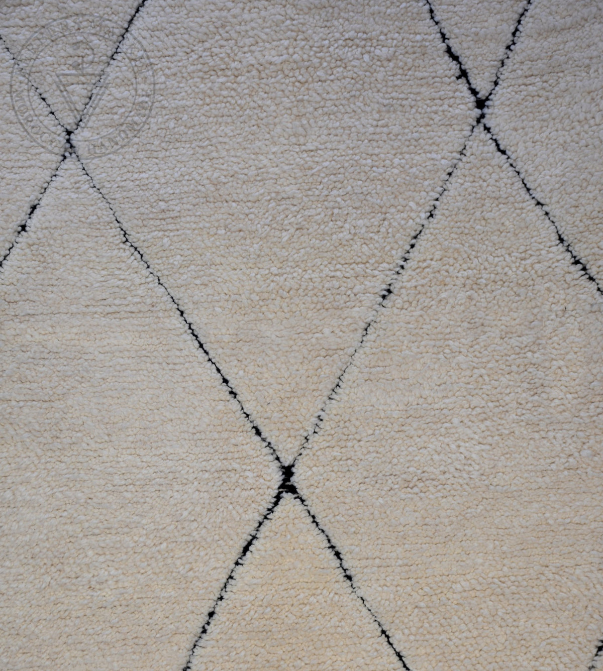 Beni ourain Moroccan rug - 4.3 x 6.4 ft / 130 x 195 cm - Berbers Market