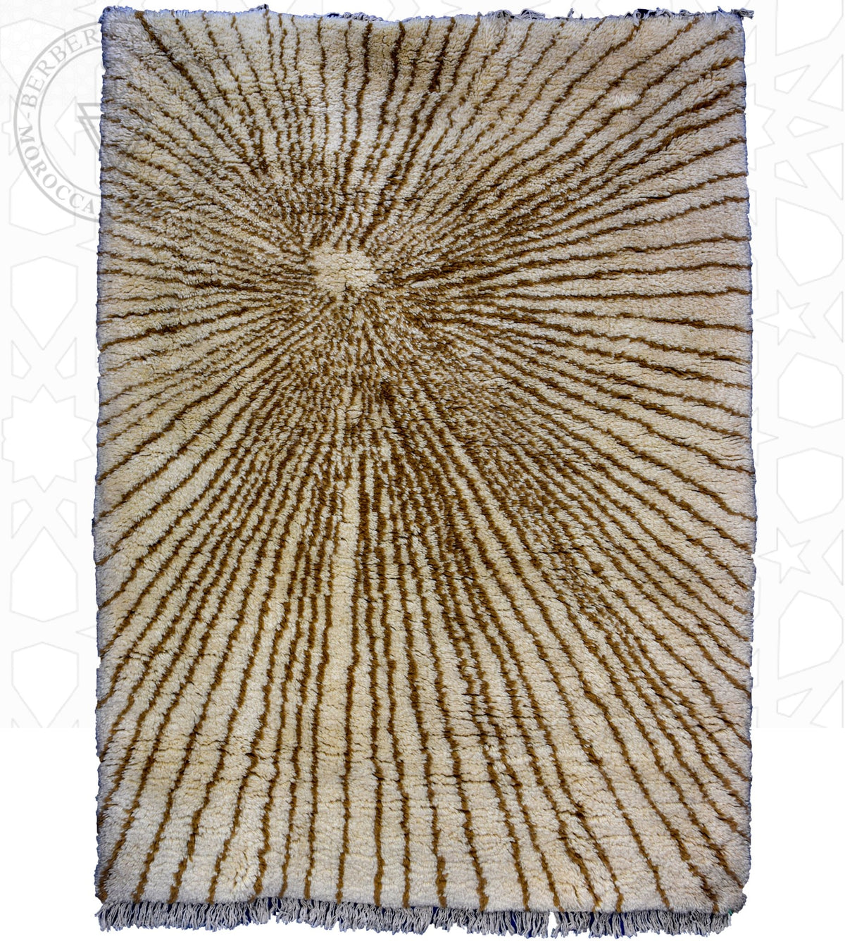 Beni ourain Moroccan rug - 5 x 6.6 ft / 150 x 200 cm - Berbers Market