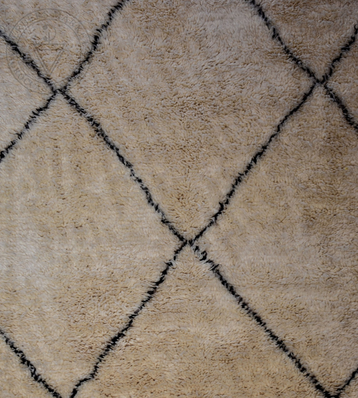 Beni ourain Moroccan rug - 5.1 x 6.6 ft / 155 x 200 cm - Berbers Market