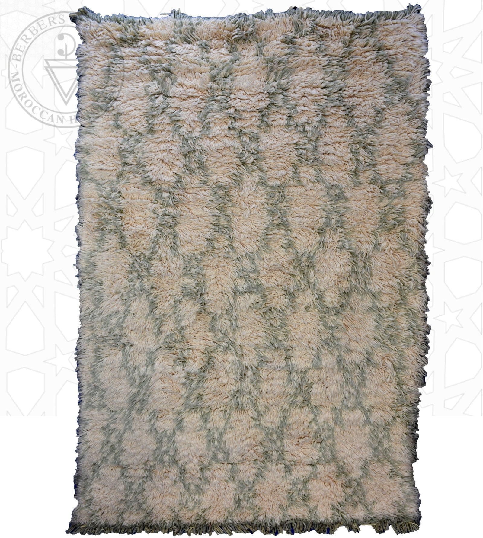 Beni ourain Moroccan rug - 5.1 x 8.2 ft / 155 x 250 cm - Berbers Market