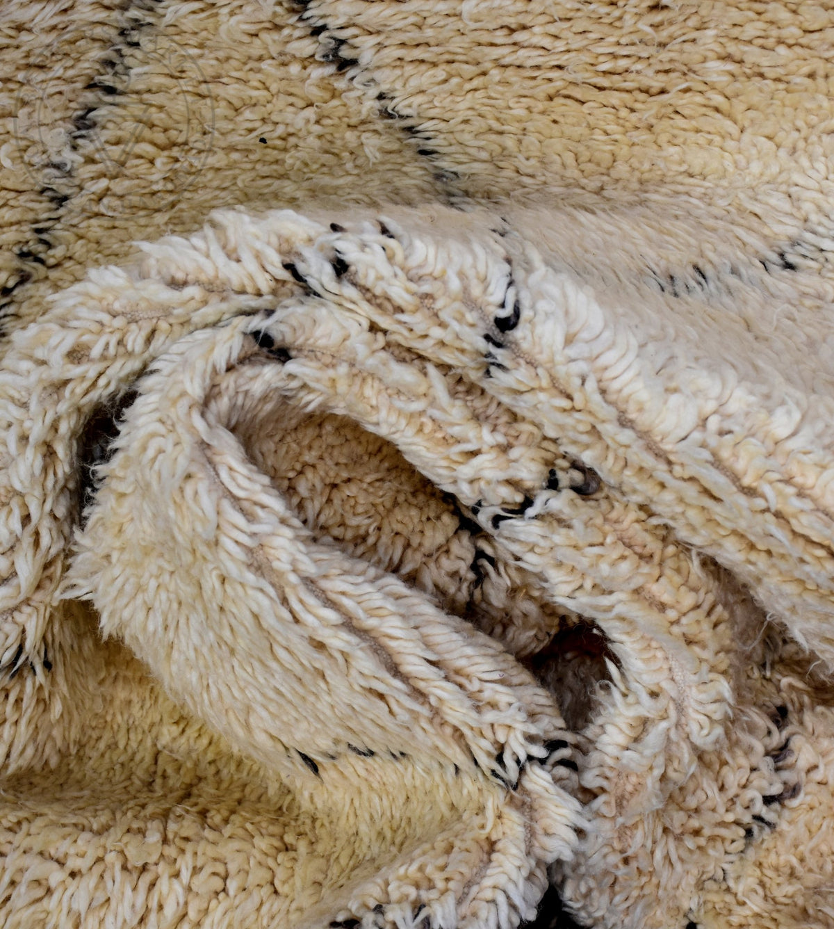 Beni ourain Moroccan rug - 5.3 x 7.6 ft / 160 x 230 cm - Berbers Market