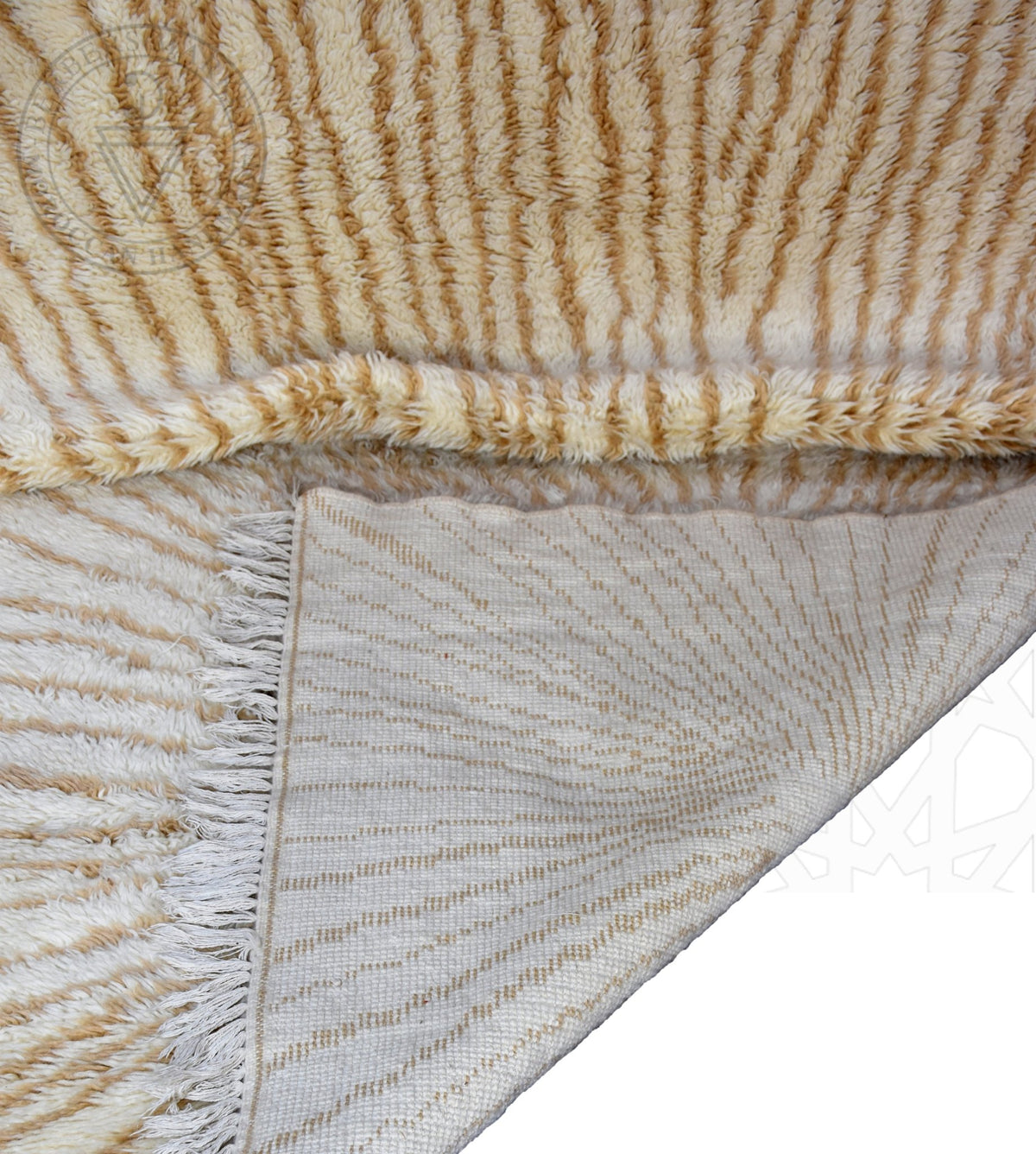 Beni ourain Moroccan rug - 5.4 x 5.6 ft / 165 x 170 cm - Berbers Market