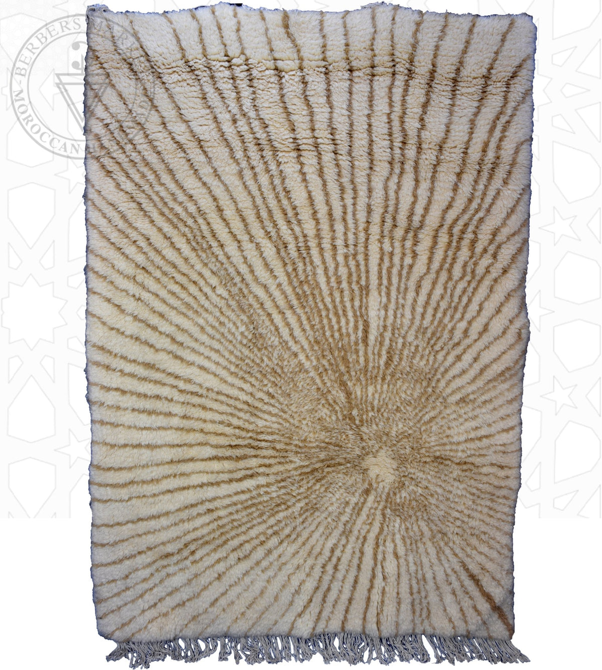 Beni ourain Moroccan rug - 5.4 x 7.7 ft / 165 x 235 cm - Berbers Market