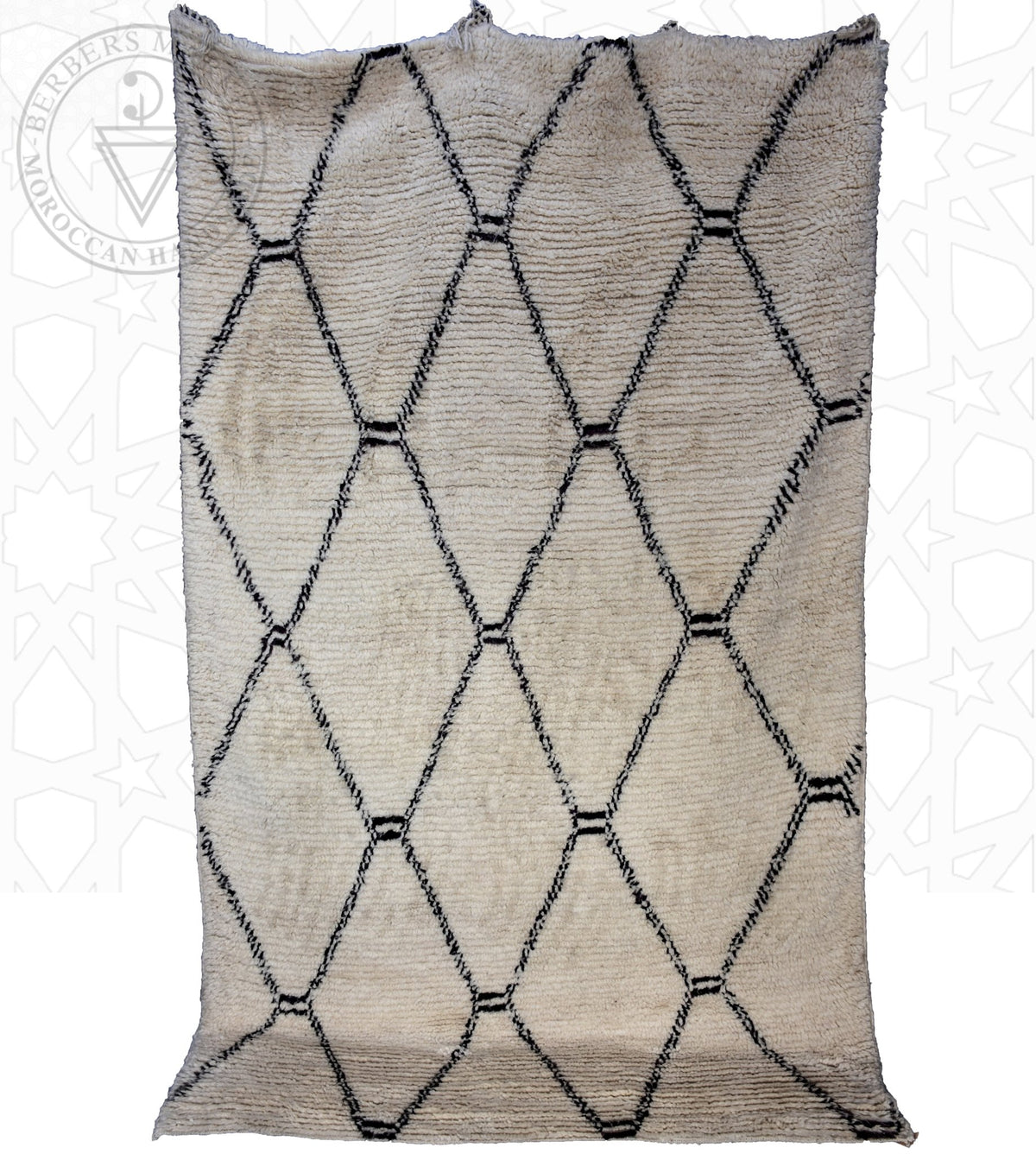 Beni ourain Moroccan rug - 5.6 x 9 ft / 170 x 270 cm - Berbers Market