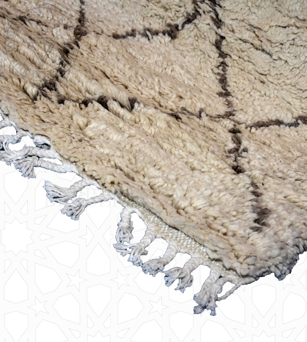 Beni ourain Moroccan rug - 5.6 x 9.6 ft / 170 x 290 cm - Berbers Market