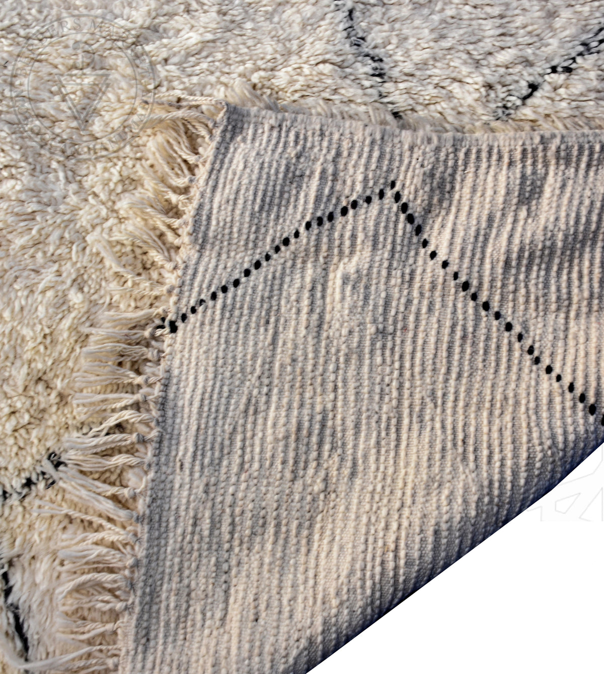 Beni ourain Moroccan rug - 6 x 7.6 ft / 180 x 230 cm - Berbers Market