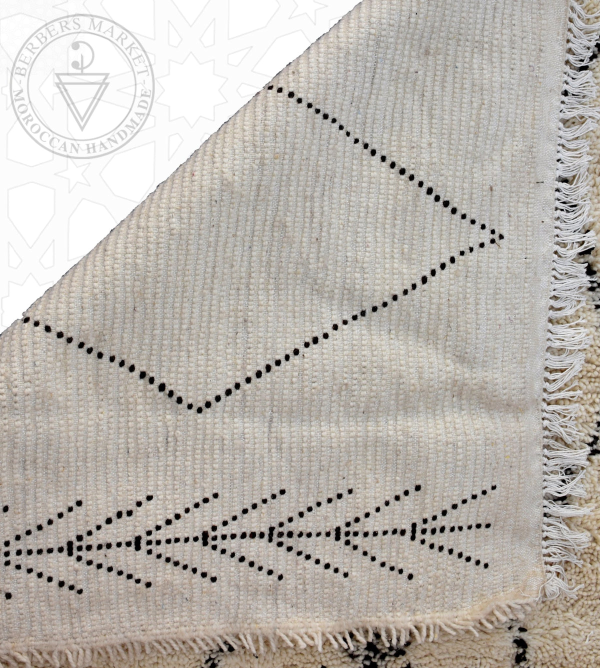 Beni ourain Moroccan rug - 6 x 8.3 ft / 180 x 250 cm - Berbers Market