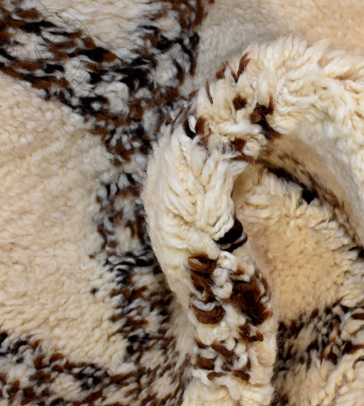 Beni ourain Moroccan rug - 6.2 x 10.2 ft / 190 x 310 cm - Berbers Market