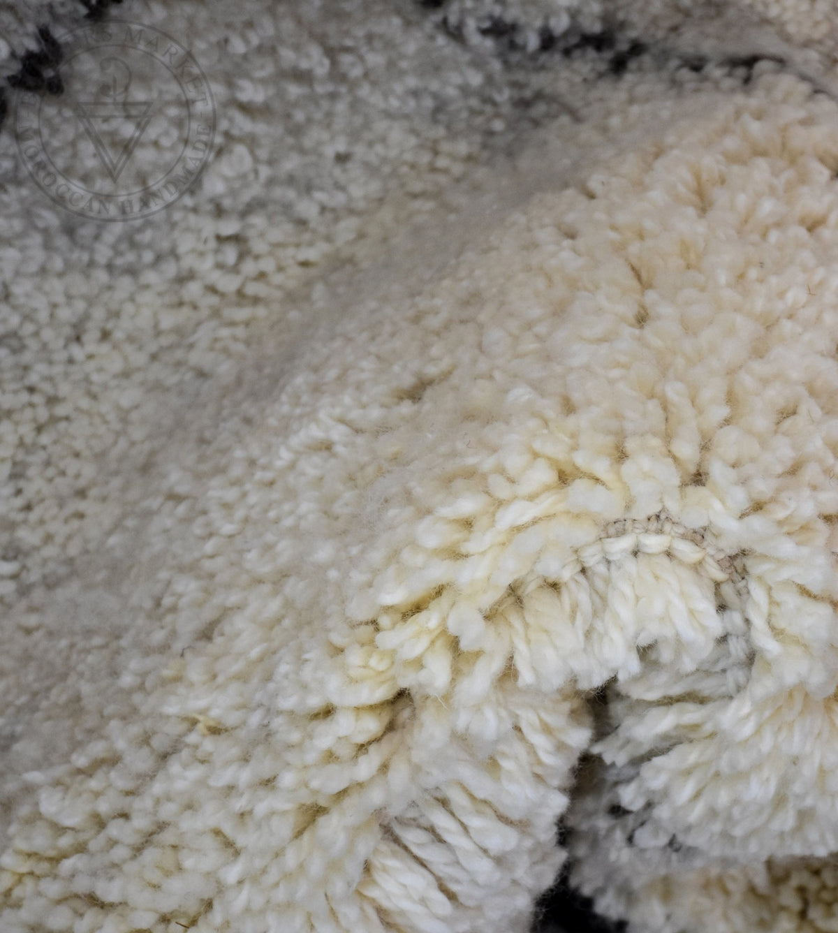 Beni ourain Moroccan rug - 6.3 x 9.6 ft / 190 x 290 cm - Berbers Market