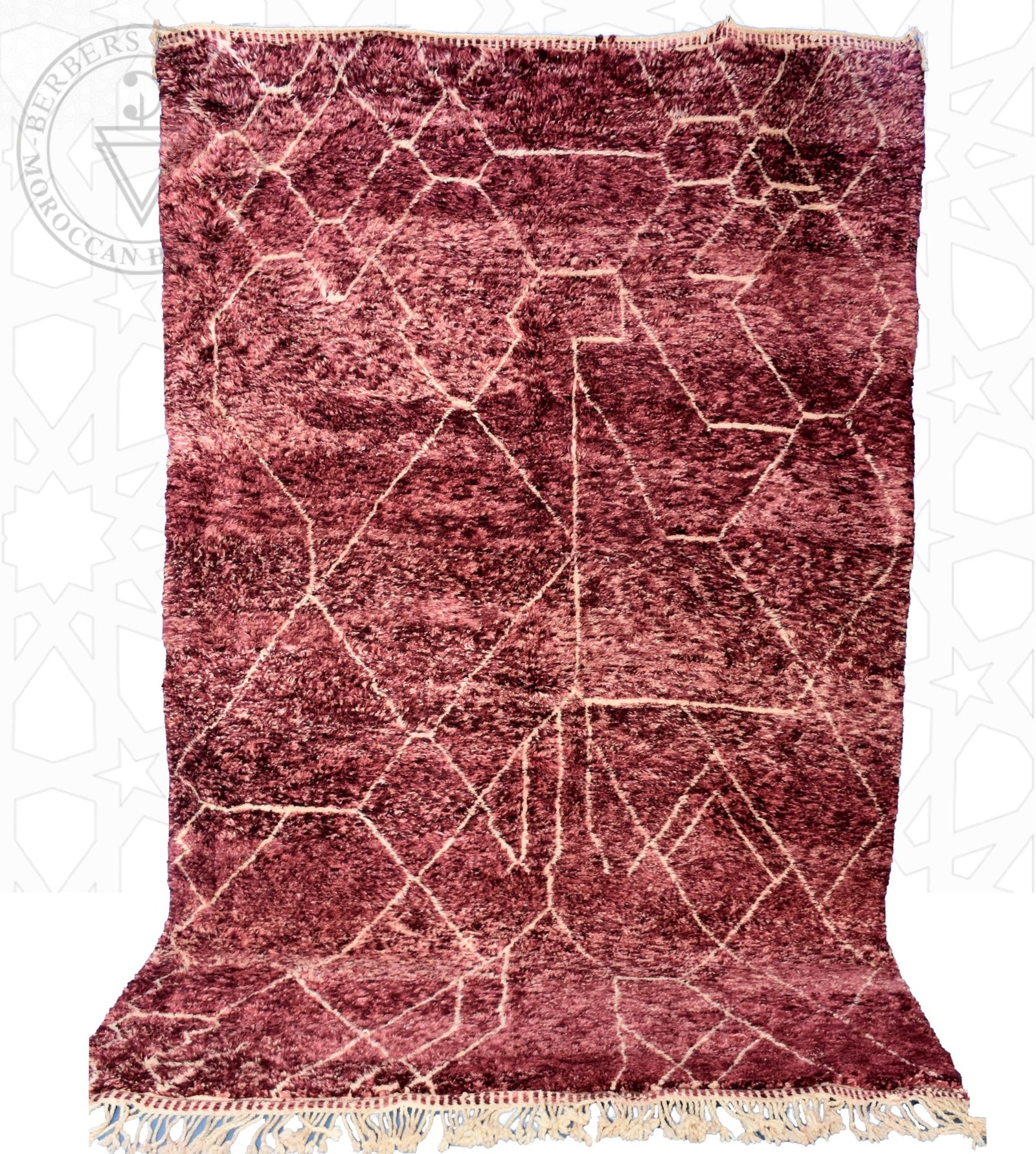 Beni ourain Moroccan rug - 7.1 x 9.9 ft / 215 x 300 cm - Berbers Market