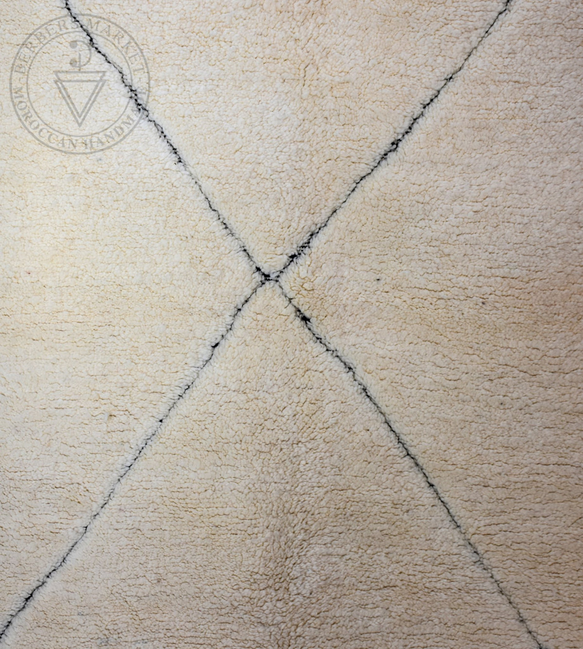 Beni ourain Moroccan rug - 7.1 x 9.9 ft / 215 x 300 cm - Berbers Market