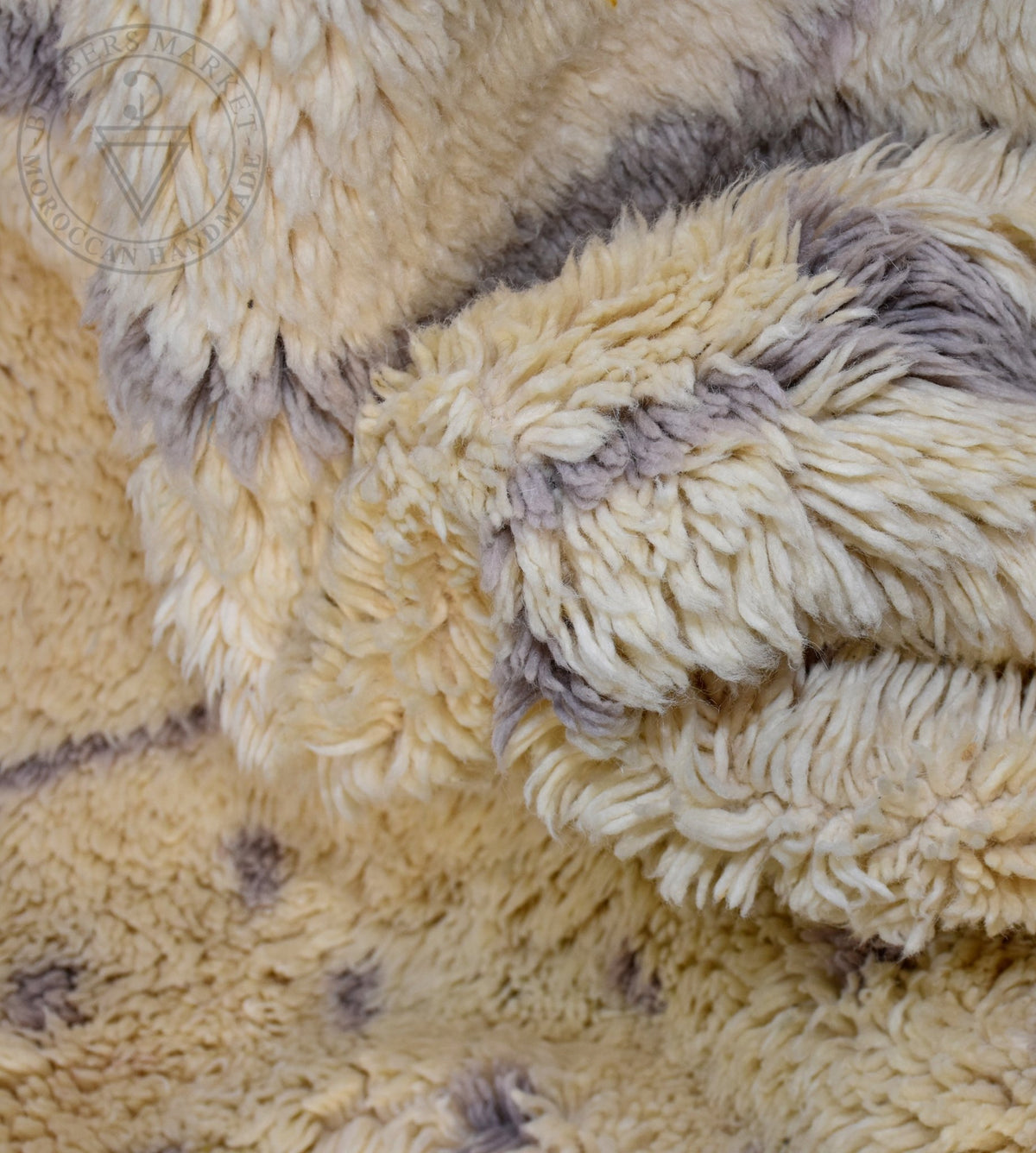 Beni ourain Moroccan rug - 7.3 x 9.9 ft / 220 x 300 cm - Berbers Market