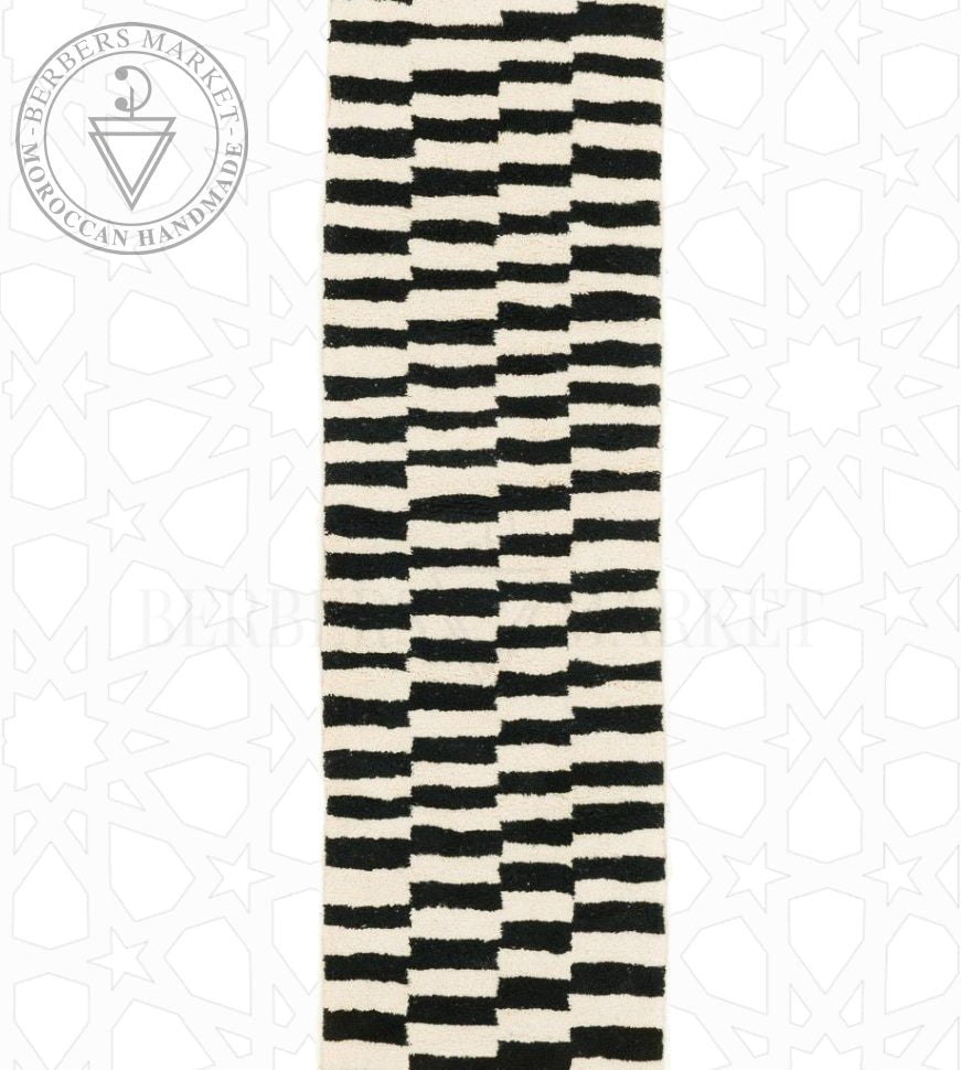 Beni ourain Moroccan runner rug - Berbers Market