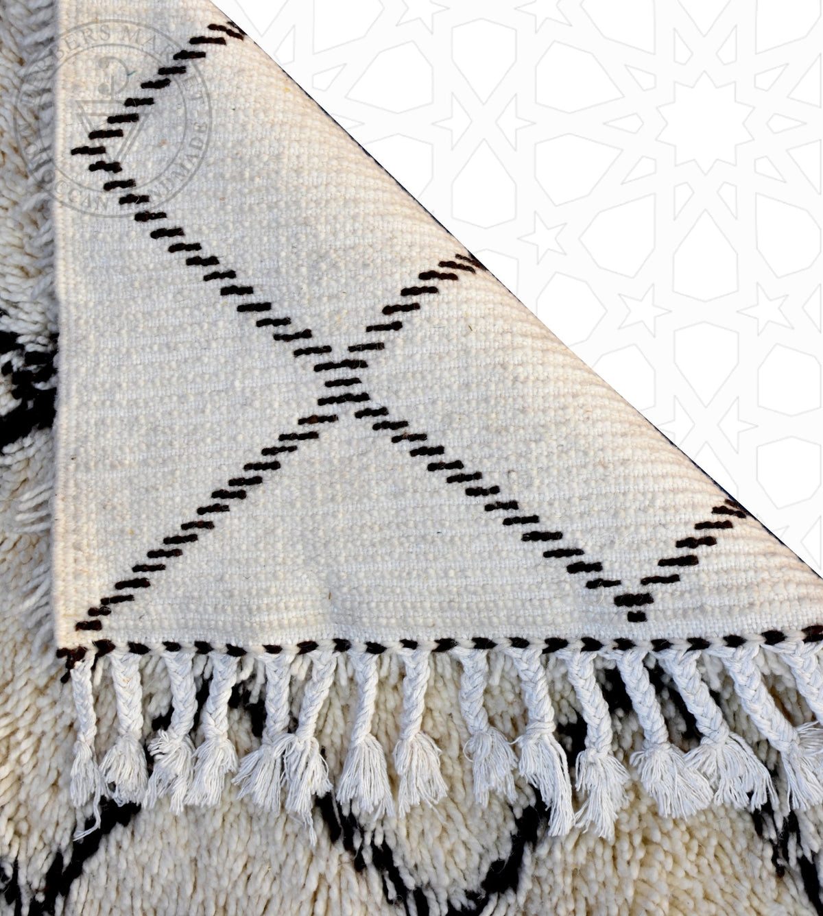 Beni ourain Moroccan runner rug - 2.3 x 4.6 ft / 70 x 140 cm - Berbers Market