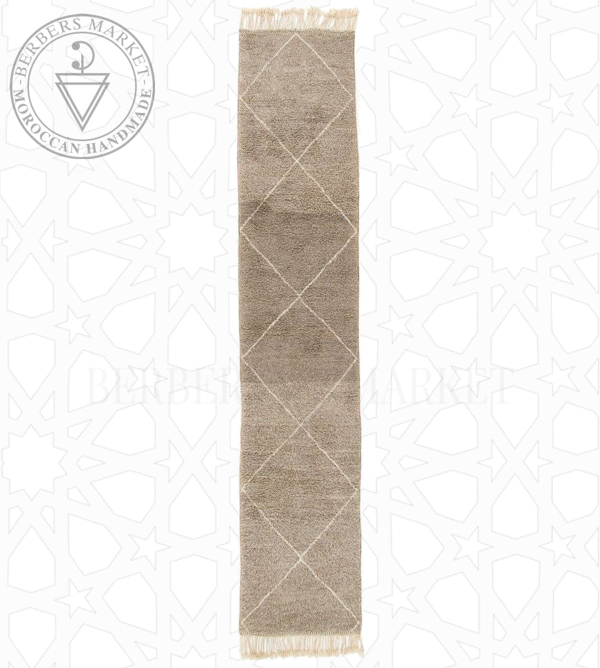 Beni ourain Moroccan runner rug - Berbers Market