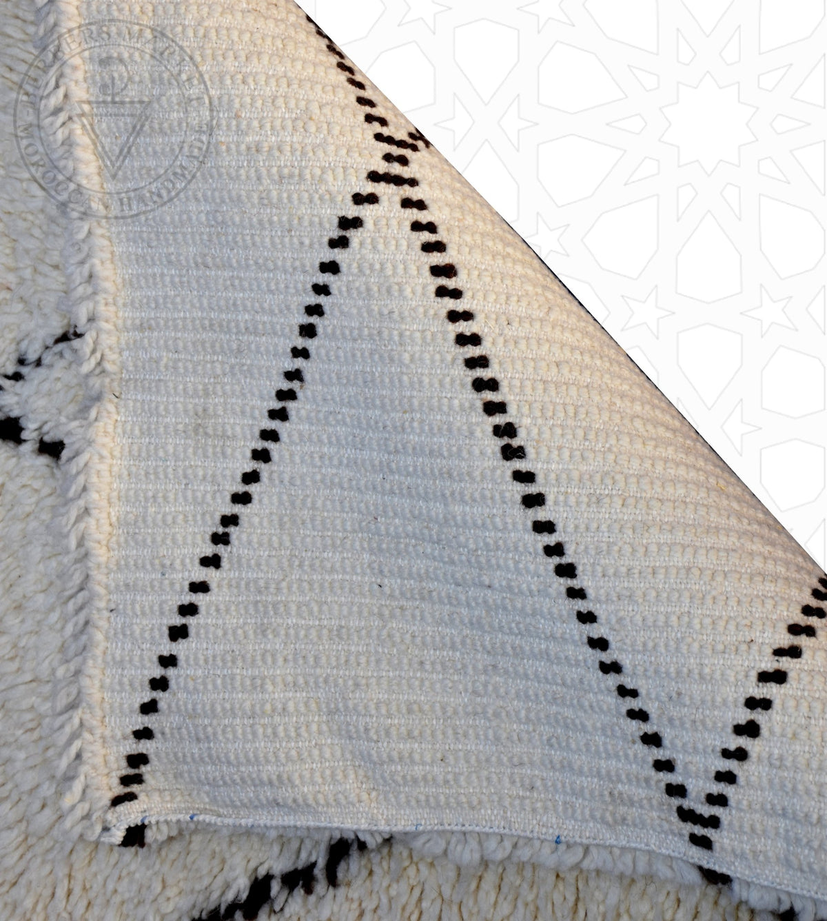 Beni ourain Moroccan runner rug - 2.5 x 4 ft / 75 x 120 cm - Berbers Market