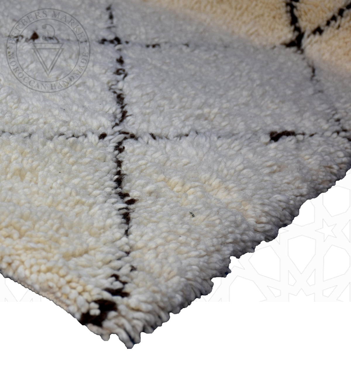 Beni ourain Moroccan runner rug - 2.5 x 4 ft / 75 x 120 cm - Berbers Market