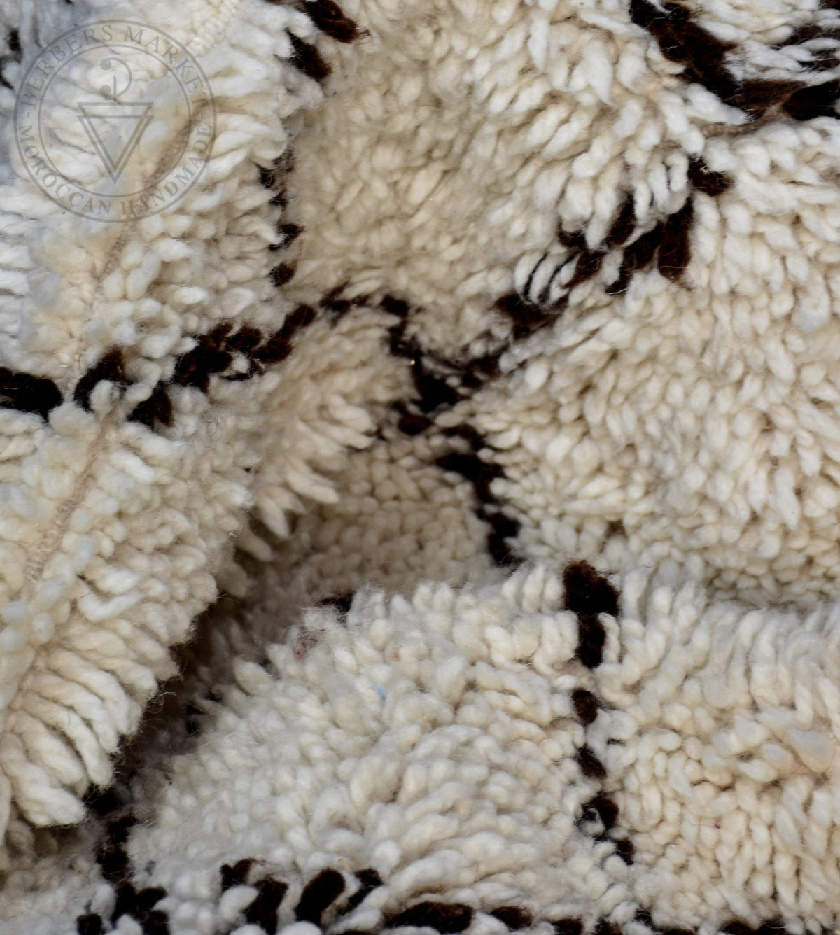 Beni ourain Moroccan runner rug - 2.5 x 5 ft / 75 x 150 cm - Berbers Market