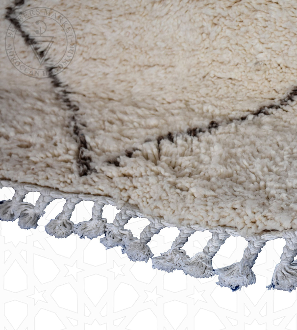 Beni ourain Moroccan runner rug - 2.95 x 4.75 ft / 90 x 145 cm - Berbers Market