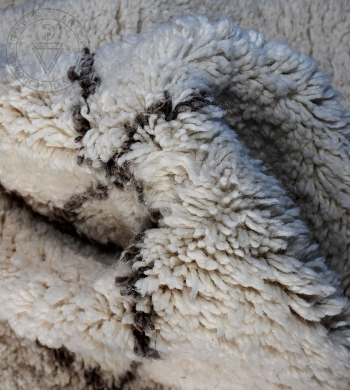 Beni ourain Moroccan runner rug - 2.95 x 4.75 ft / 90 x 145 cm - Berbers Market