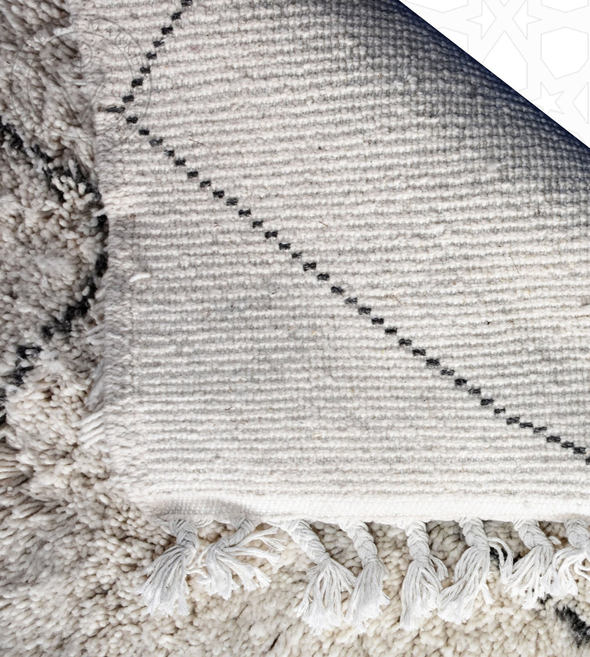 Beni ourain Moroccan runner rug - 2.95 x 5.58 ft / 90 x 170 cm - Berbers Market