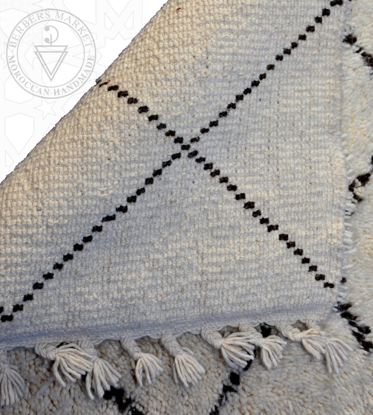 Beni ourain Moroccan runner rug - 3 x 5.3 ft / 90 x 160 cm - Berbers Market