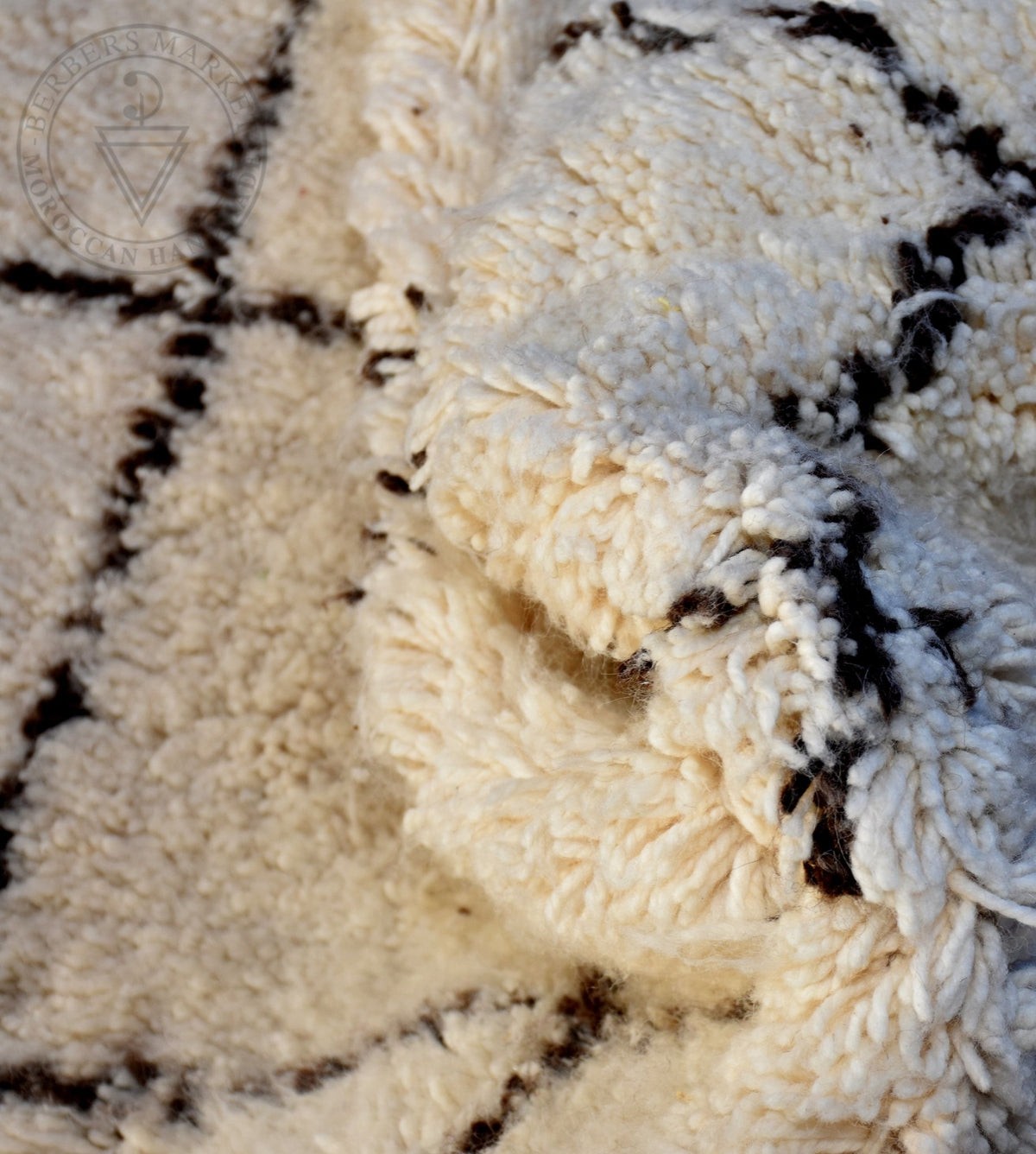 Beni ourain Moroccan runner rug - 3 x 5.3 ft / 90 x 160 cm - Berbers Market