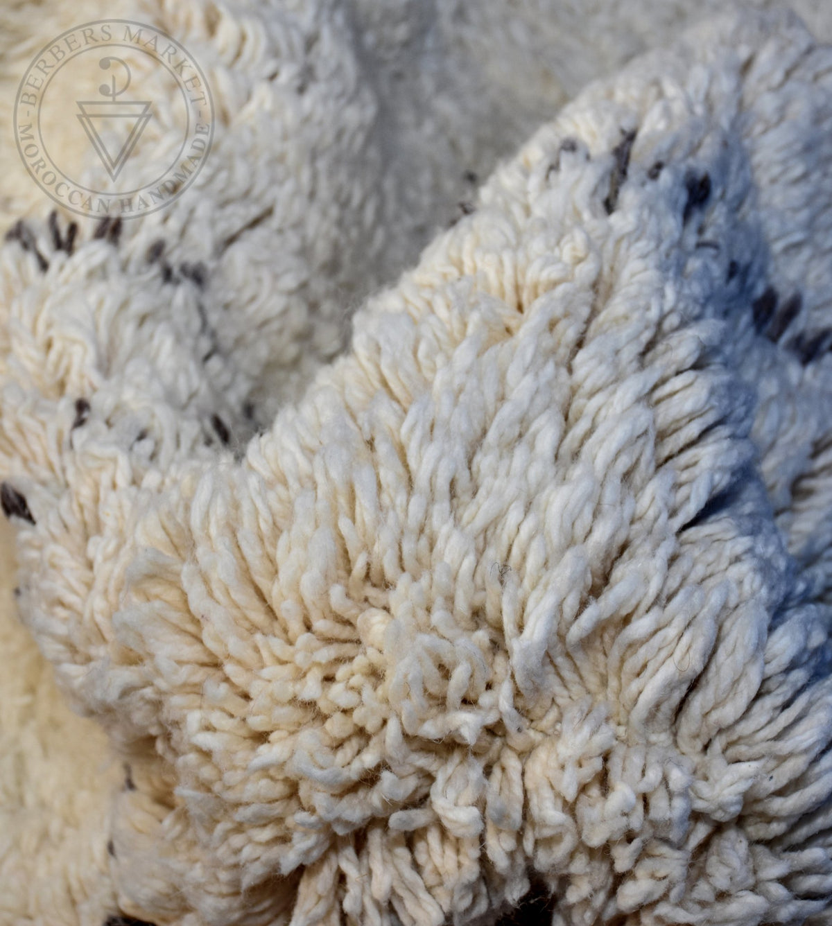 Beni ourain Moroccan runner rug - 3 x 5.3 ft / 90 x 160 cm - Berbers Market