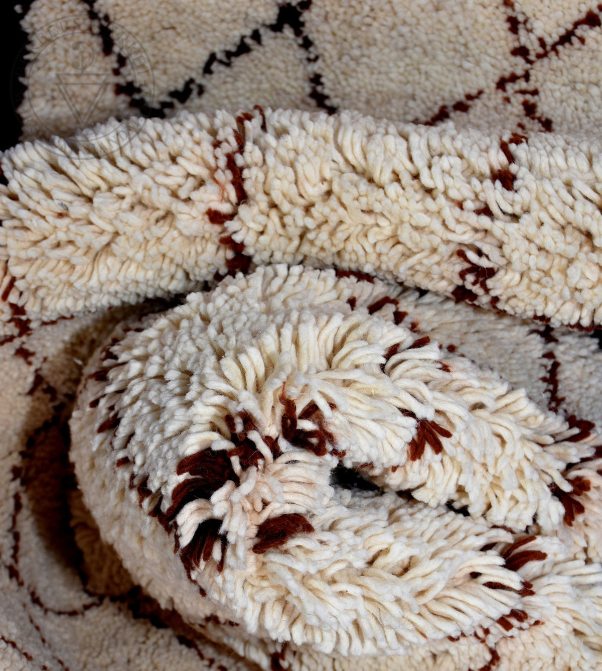 Beni ourain Moroccan runner rug - 3.2 x 8.1 ft / 95 x 245 cm - Berbers Market