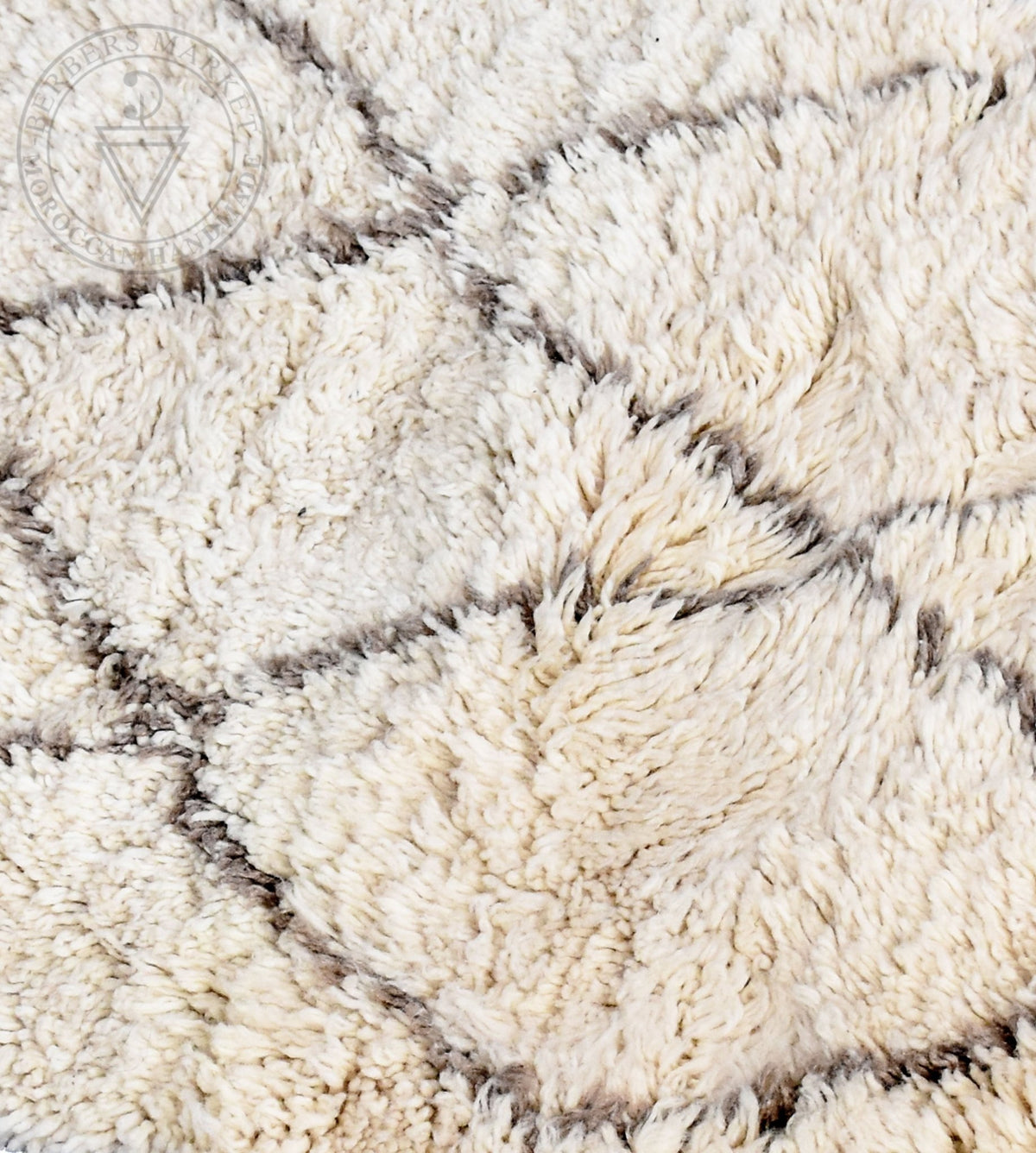 Beni ourain Moroccan runner rug - 3.28 x 6.24 ft / 100 x 190 cm - Berbers Market