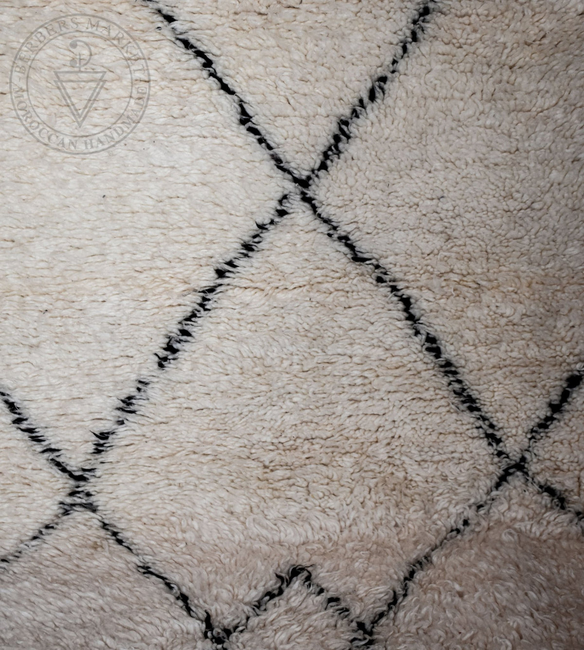 Beni ourain Moroccan runner rug - 3.28 x 6.56 ft / 100 x 200 cm - Berbers Market