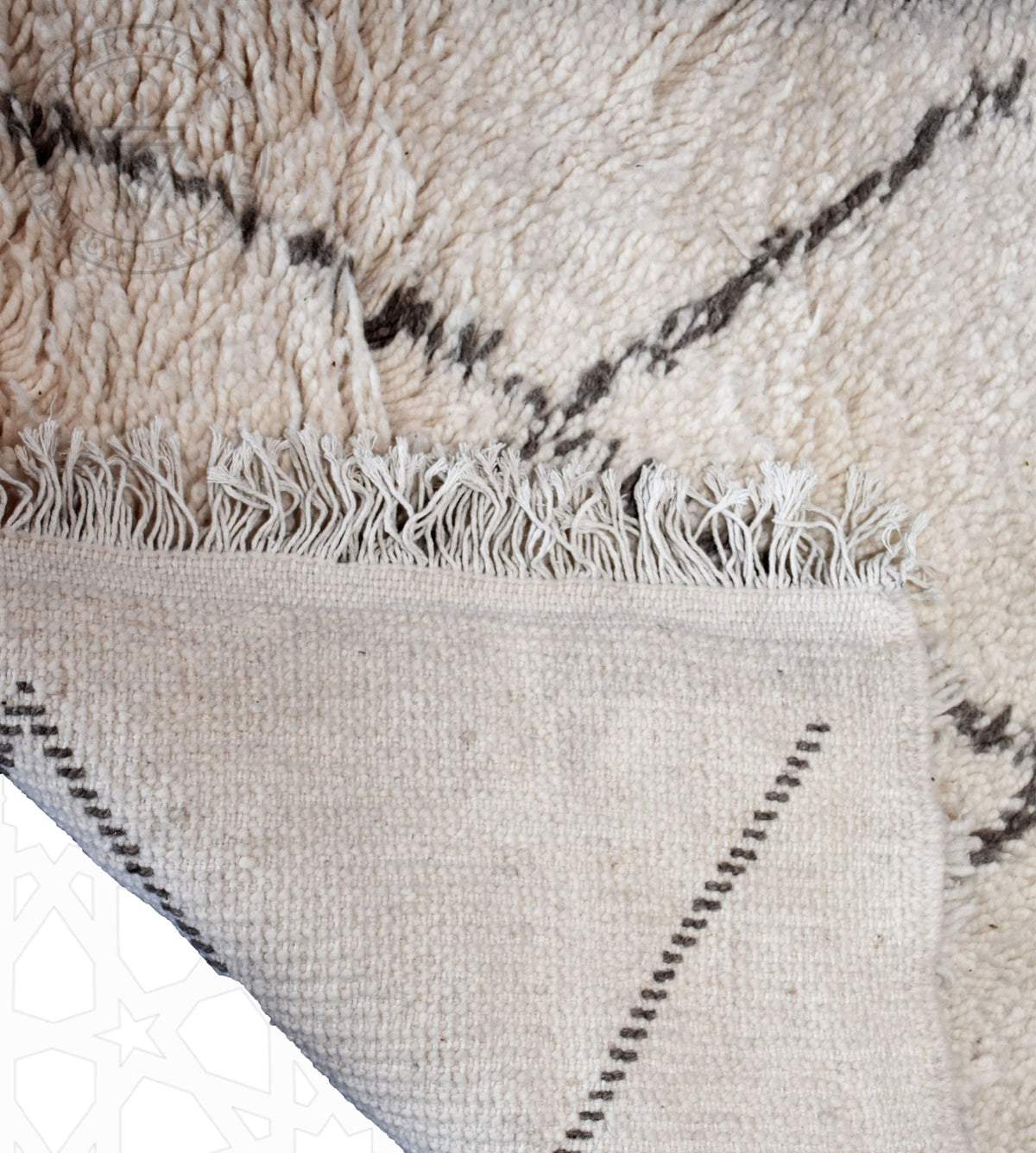 Beni ourain Moroccan runner rug - 3.28 x 6.56 ft / 100 x 200 cm - Berbers Market