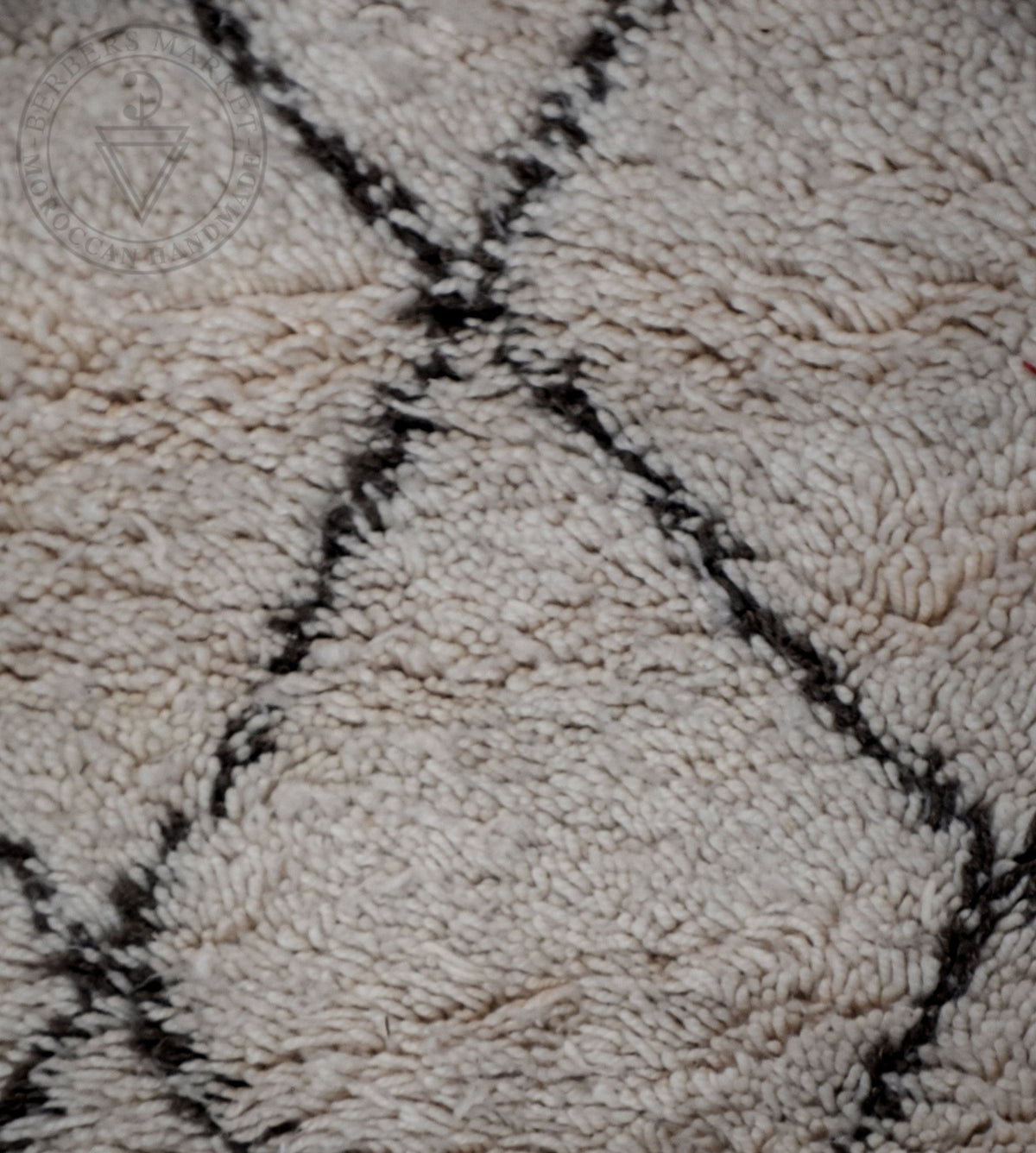 Beni ourain Moroccan runner rug - 3.28 x 6.56 ft / 100 x 200 cm - Berbers Market