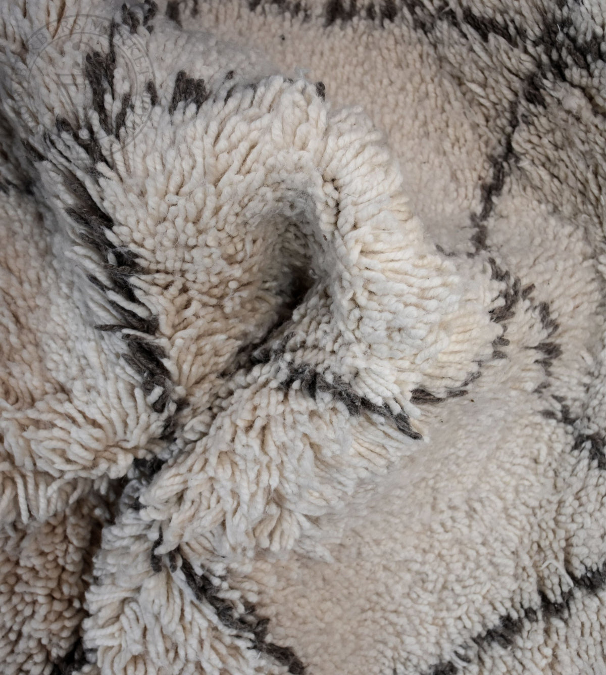 Beni ourain Moroccan runner rug - 3.28 x 6.56 ft / 100 x 200 cm - Berbers Market